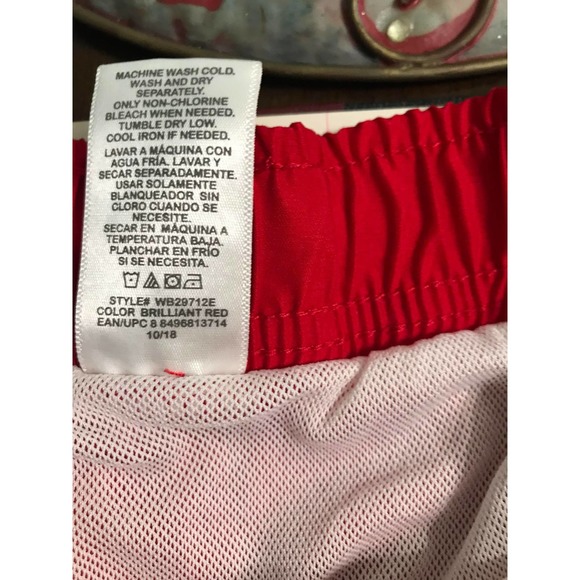 Wonder Nation Boys Swim trunk, red and black,  Boys Size XL/XG14-16) - Picture 5 of 8